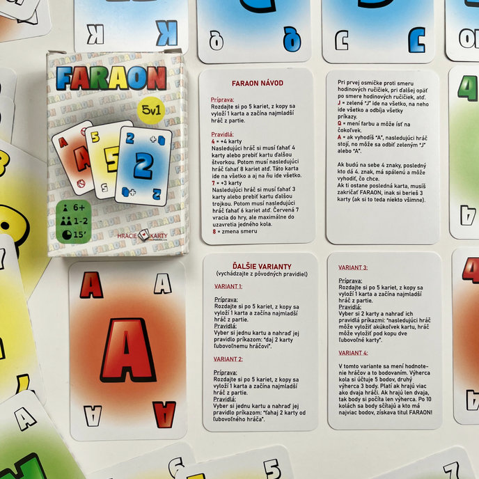 2201-0063 Hrací karty Faraon