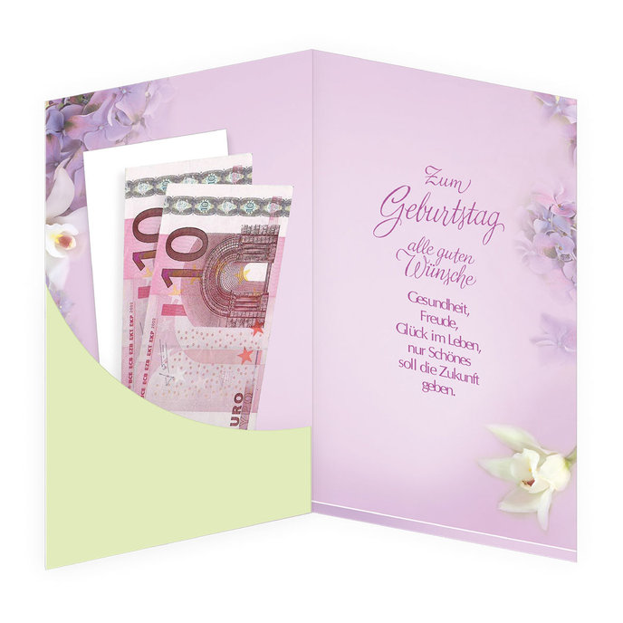 15-6298 Blahopřání gratulační klopa na peníze DE/60