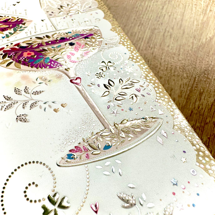 13-6164 Blahopřání svatební s kapsou na peníze CZ