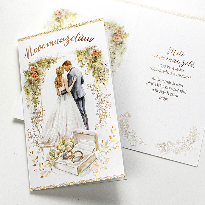 13-6178 Wedding greeting card CZ