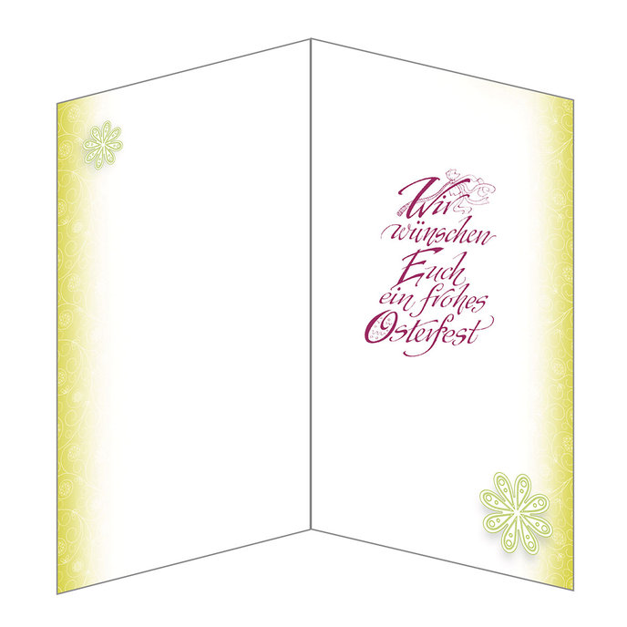 12-652 Easter greeting card DE