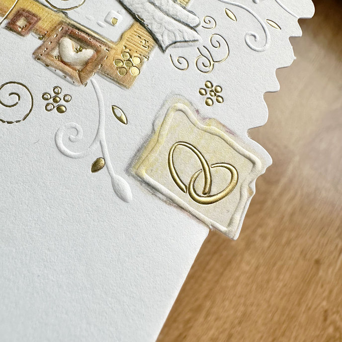 13-6163 Wedding greeting card with money flap CZ