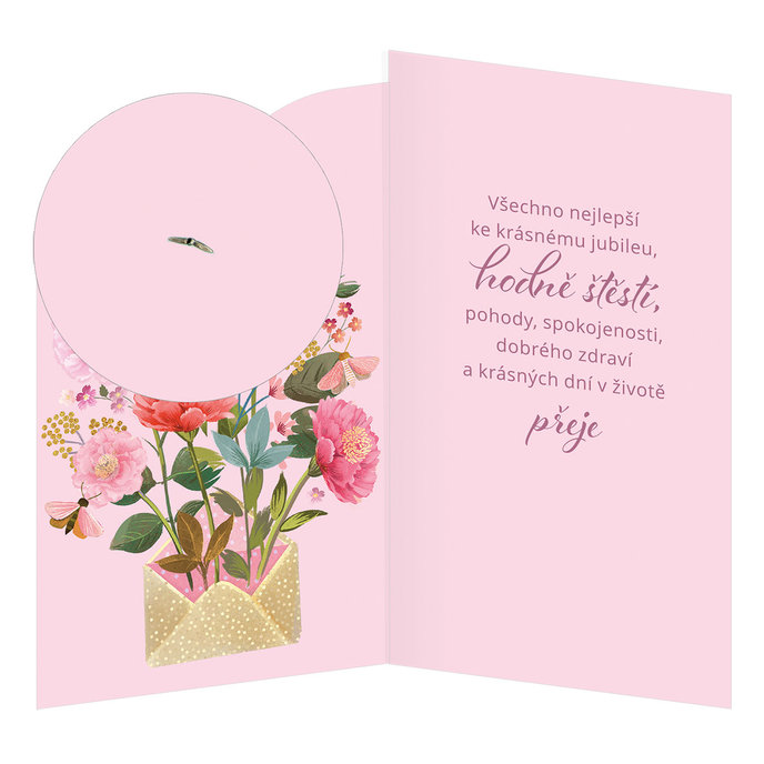 15-6462 Blahopřání gratulační otočník CZ