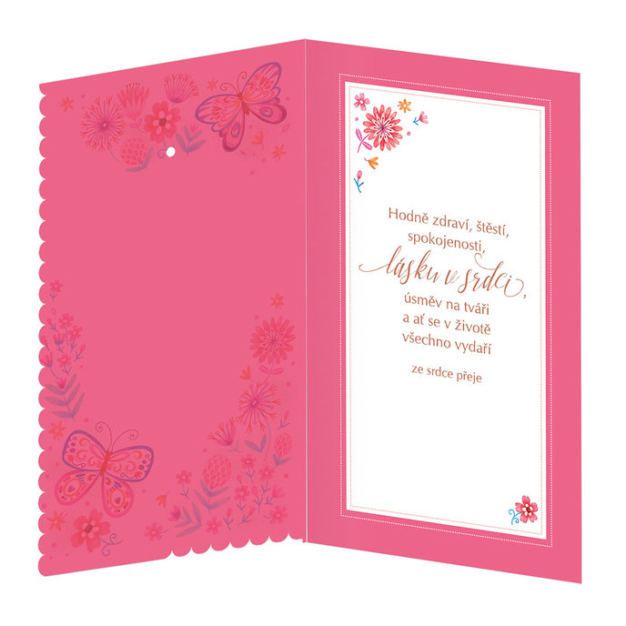 15-6453 Blahopřání gratulační  CZ