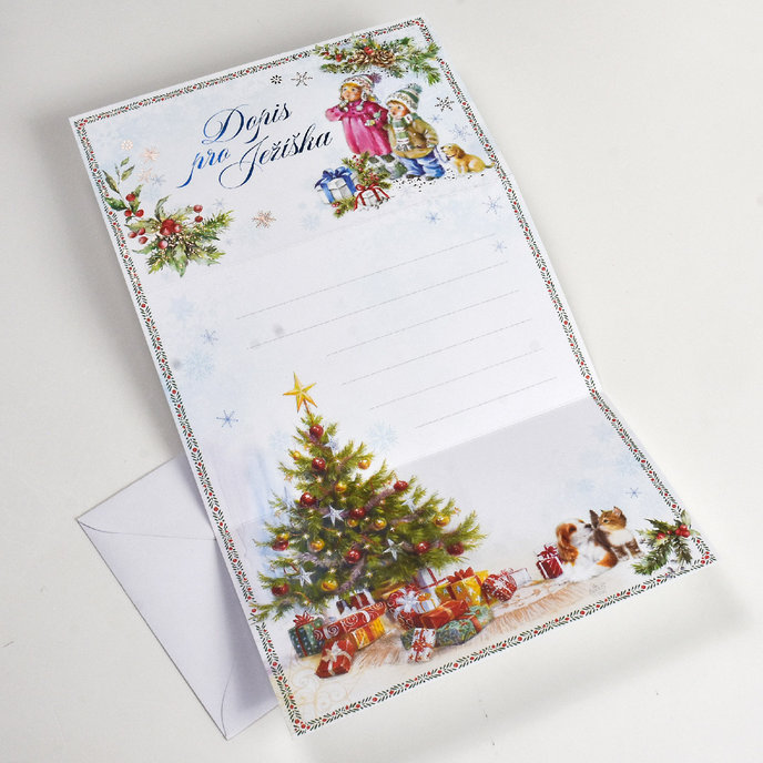 11-5046 Vánoční přání CZ dopis Ježíškovi