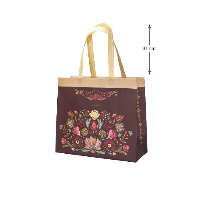 2034-0389 Taška z netkané textilie Floral scape