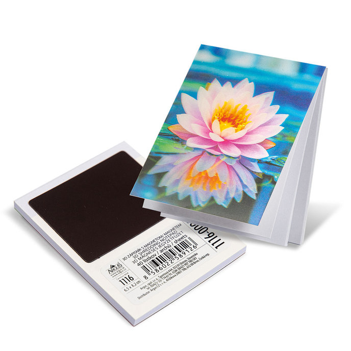 1116-0005 Notepad with magnet 3D effect