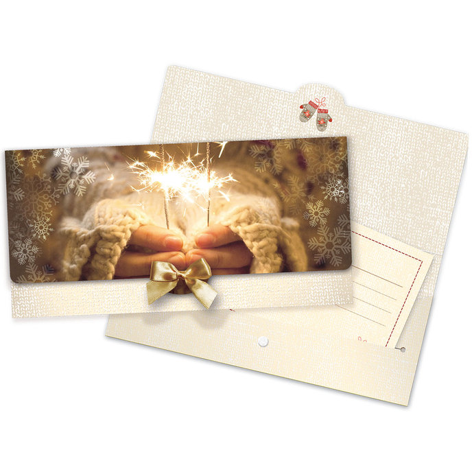 81-6011 Obálka s kartičkou, vánoční