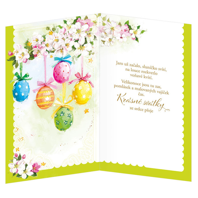 12-6020 Velikonoční přání CZ
