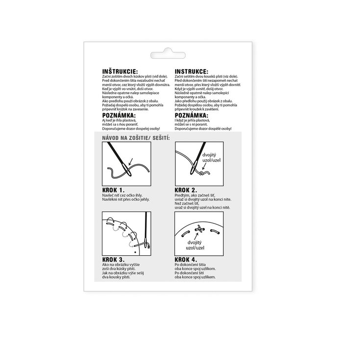 1911-0020 Kreativní sada - šijeme plstěné zvířátko