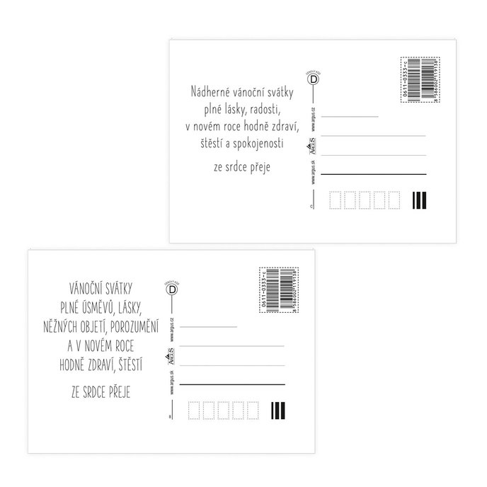 0611-0333c Pohlednice vánoční CZ
