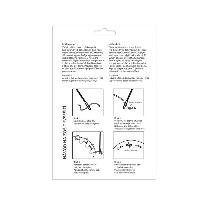 1911-0014 Kreativní sada - šijeme plstěné zvířátko
