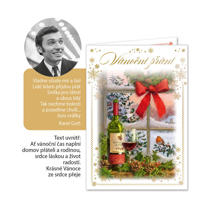 71-8019 Vánoční přání hudební CZ