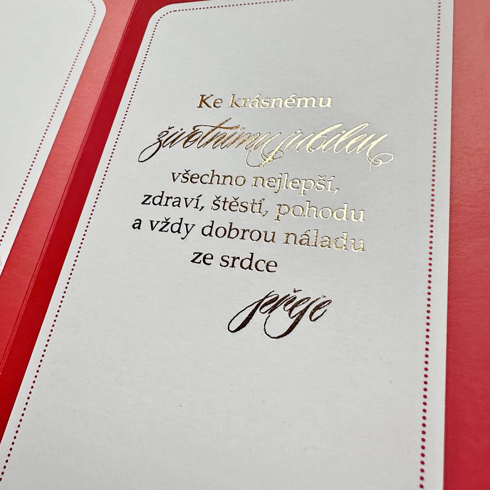 15-6565 Blahopřání gratulační  CZ/70