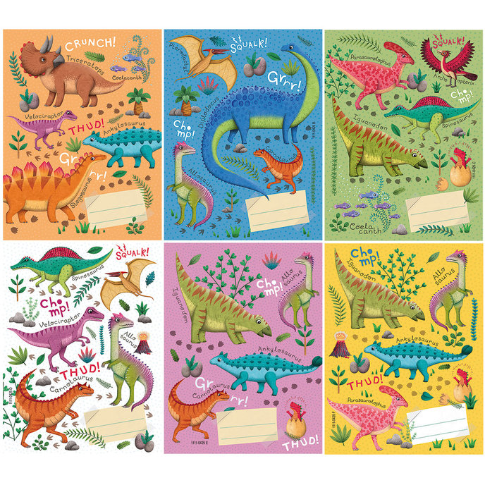 1111-0425 Trhací zápisník 9x12 cm Roaaar!