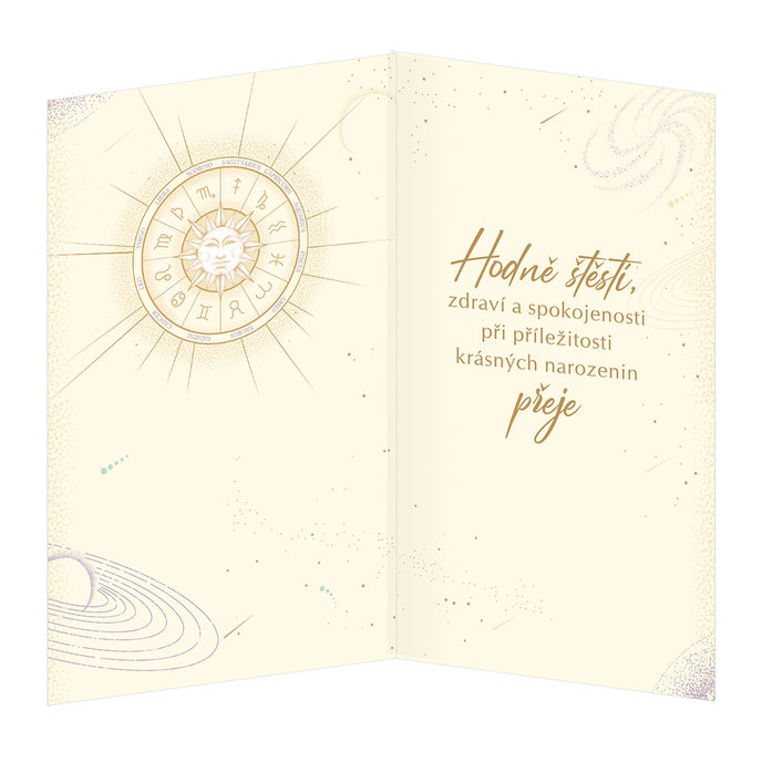 15-6485 Blahopřání gratulační zvěrokruh CZ RAK