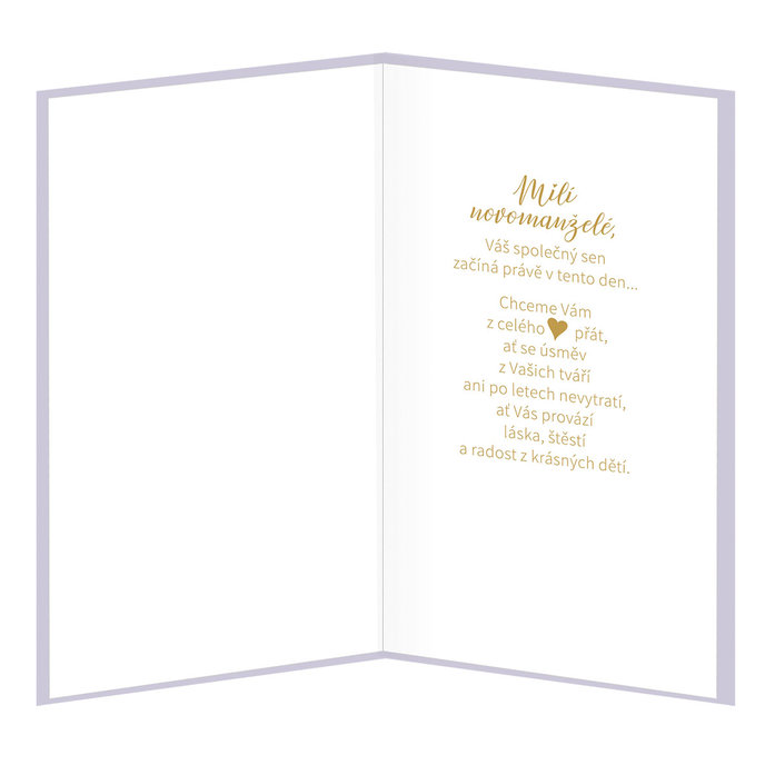 13-432C Blahopřání svatební CZ