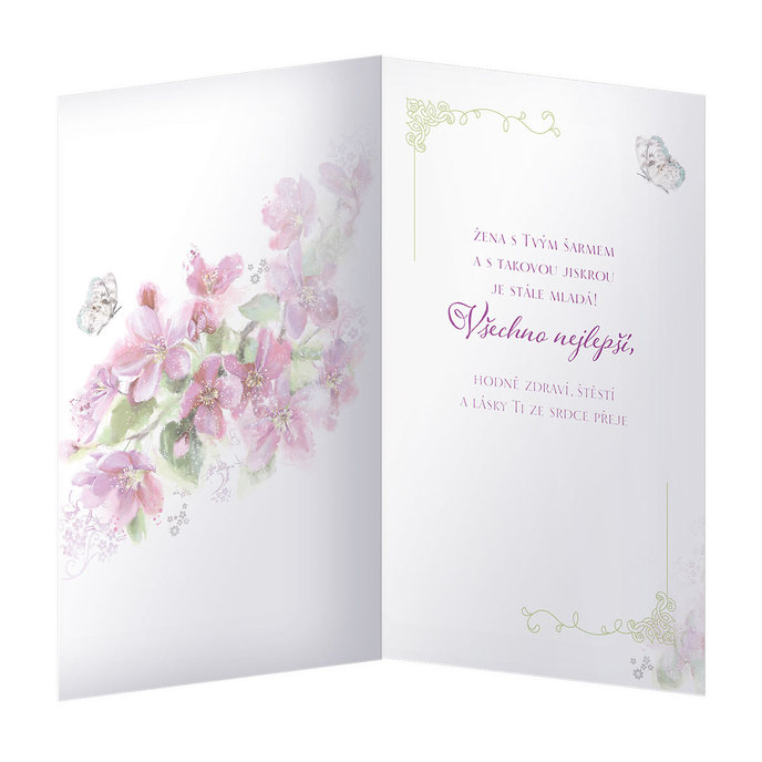 15-6384 nBlahopřání gratulační klopa CZ/40