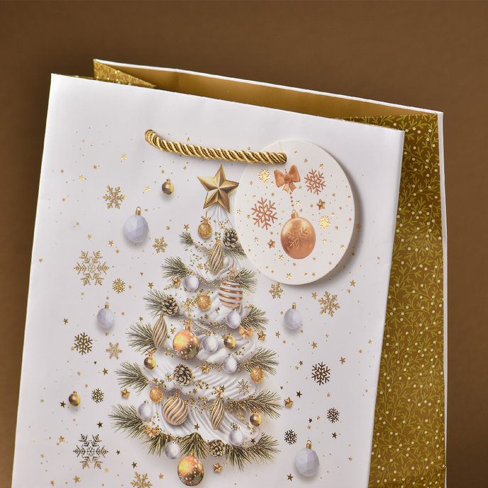 0849-0168 H Dárková taška vánoční LUX