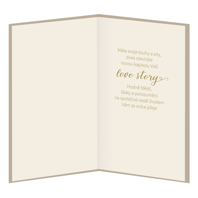 13-432D Blahopřání svatební CZ