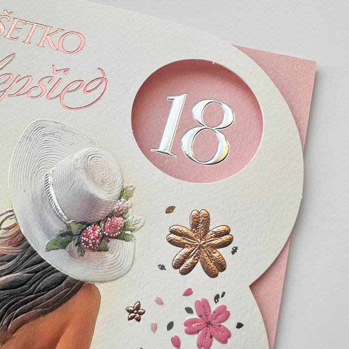 15-6582 Blahopřání gratulační  CZ/18