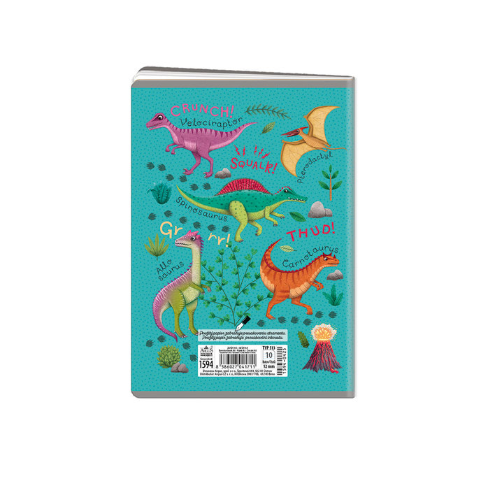 1594-0425 Sešit A5, 10 listů, TYP 513 Roaaar!