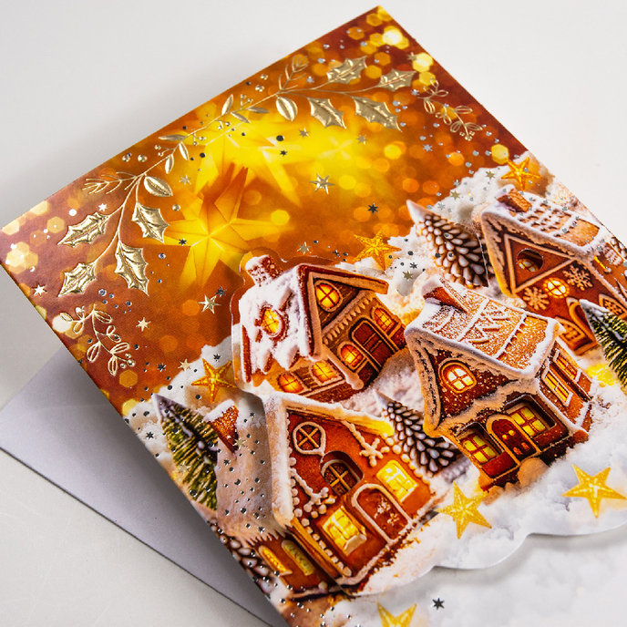 11-6556 Vánoční přání s kapsou na peníze CZ