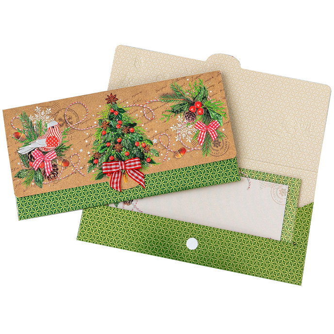 81-6036 Obálka s kartičkou, vánoční