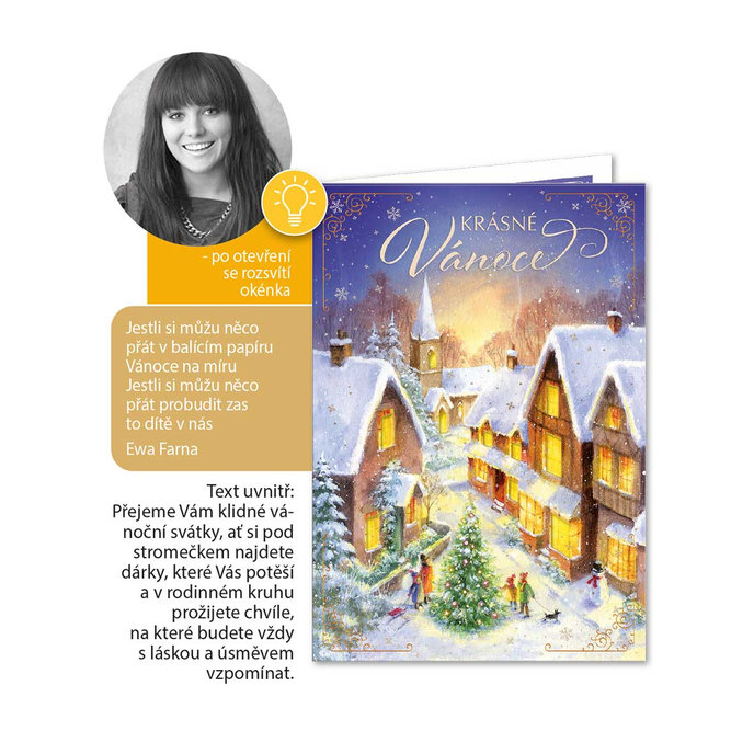 71-8018 Vánoční přání hudební CZ