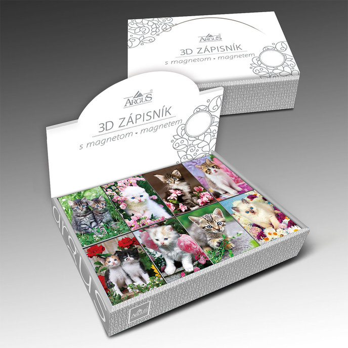1116-0003 Trhací zápisník s magnetem 3D efekt