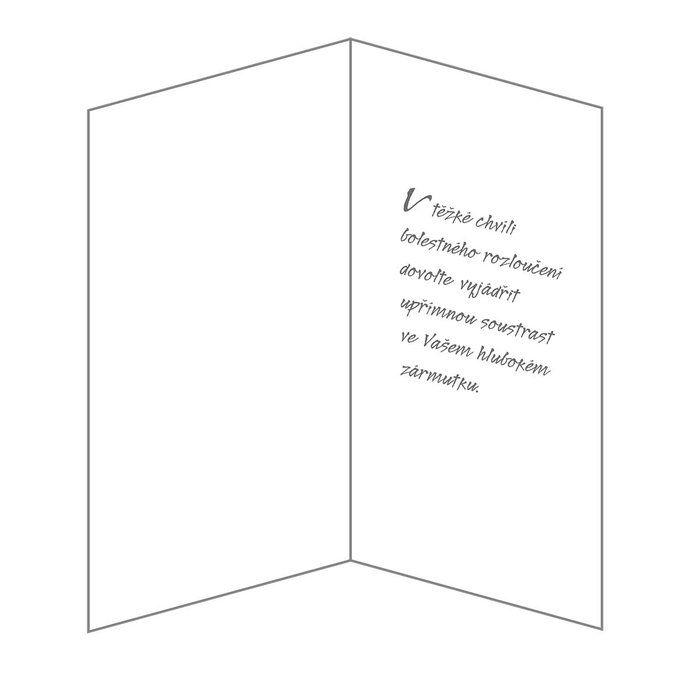 14-037 Blahopřání kondolenční CZ