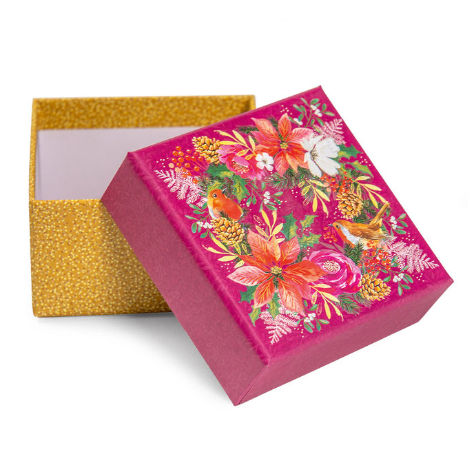 2551-1005 Vánoční dárková krabička s hudbou