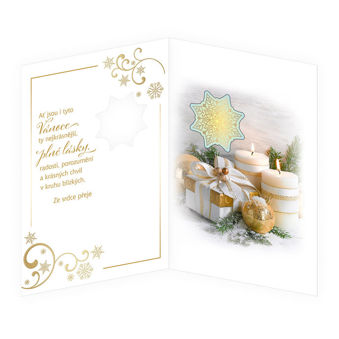 71-8017 Vánoční přání hudební CZ