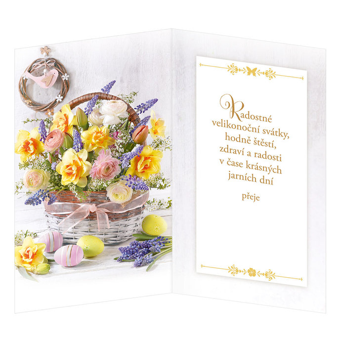 12-6022 Easter greeting card CZ