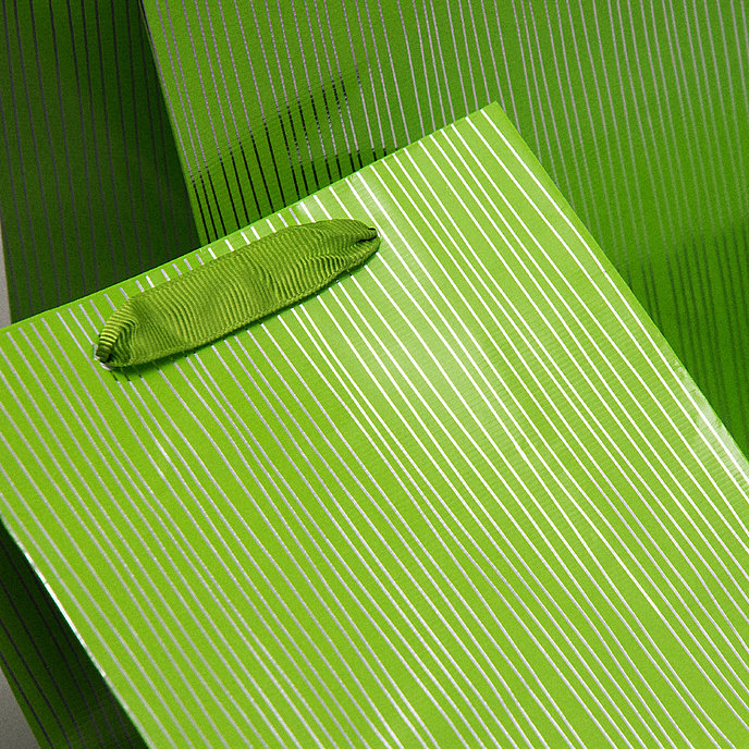 7701-0002 Gift bag SILVER STRIPES