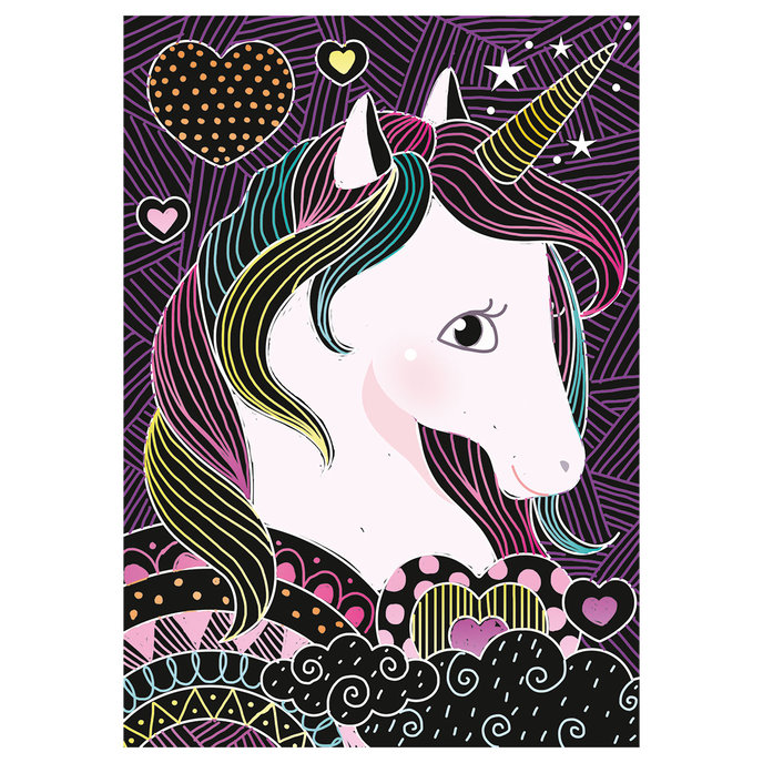 1936-0002 Kreativní sada - Škabací obrázky