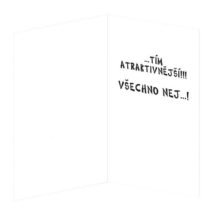 190-636c Blahopřání gratulační humorní CZ