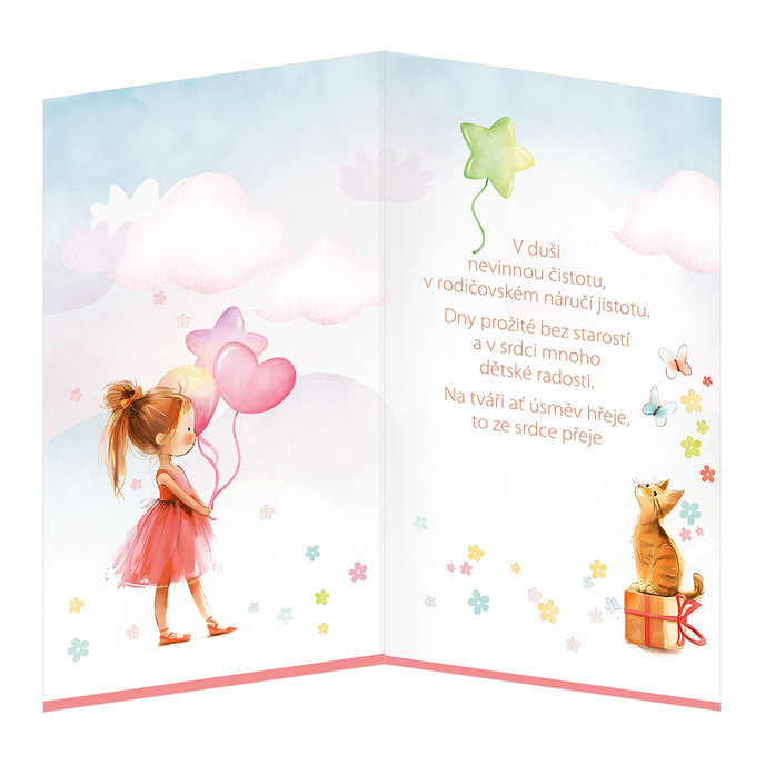 17-6063 Greeting card for children CZ
