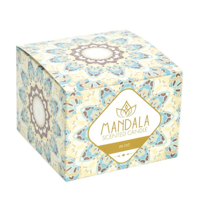 2358-0022 Mandalová svíčka - MÁTA