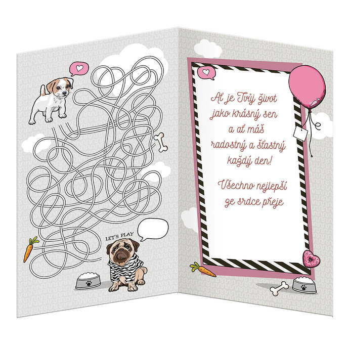 17-6056 Blahopřání dětské s otočníkem CZ