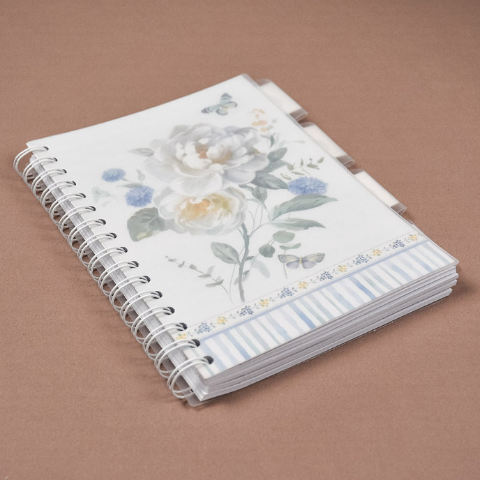 1546-0400 Spirálový sešit A5 s pořadačem Spring blooms