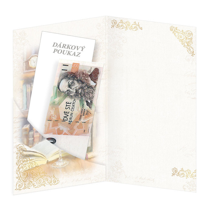 15-6512 Blahopřání gratulační klopa na peníze CZ