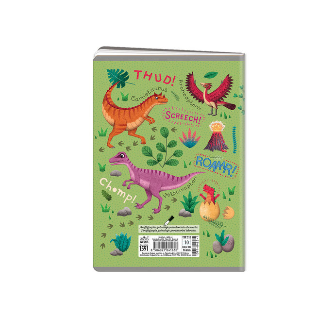 1591-0425-1 Sešit A5, 10 listů, TYP 512 Roaaar!