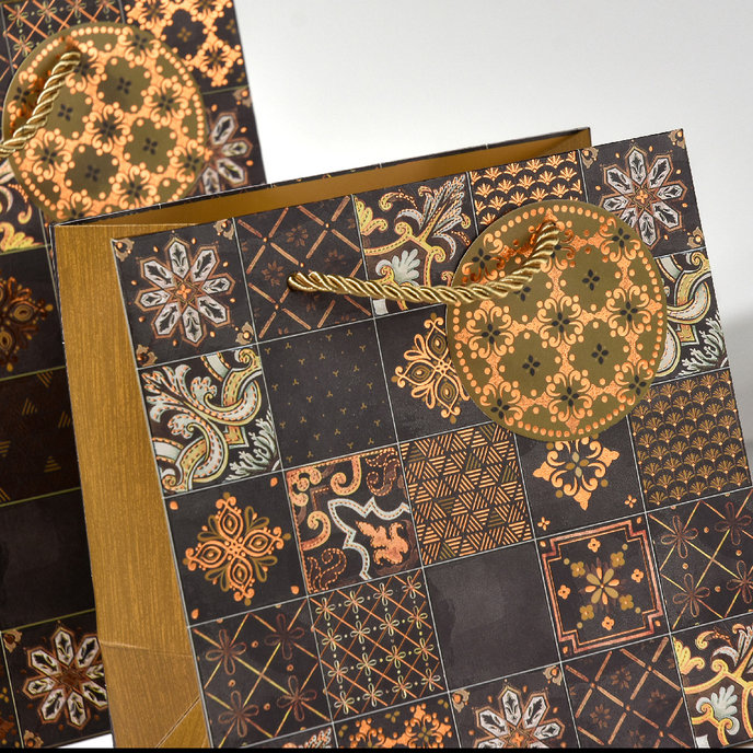 0739-0204 Gift bag for wine LUX