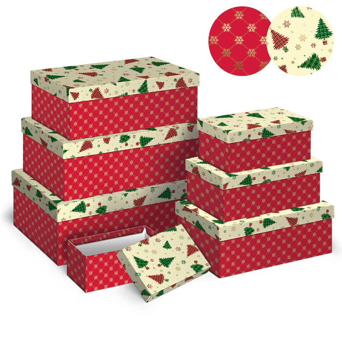 2500-1177 Dárková krabice, set 7 ks