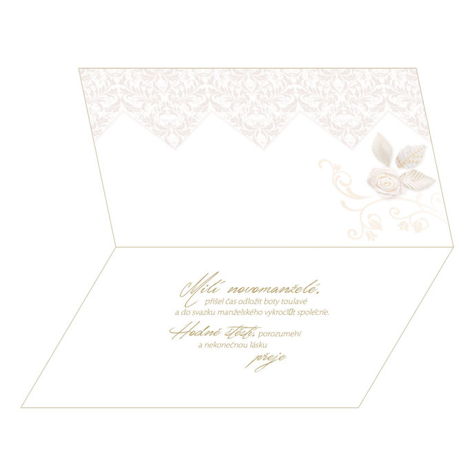 13-6044 Wedding greeting card CZ