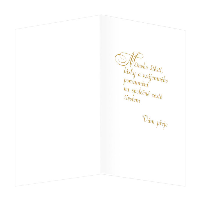 13-432A Wedding greeting card CZ