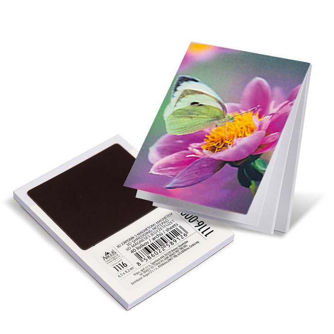 1116-0005 Notepad with magnet 3D effect