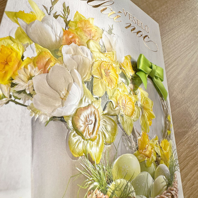 12-6023 Easter greeting card CZ