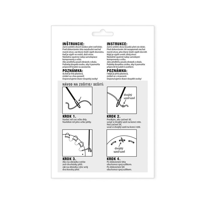 1911-0021 Kreativní sada - šijeme plstěné zvířátko